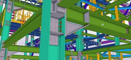 3D modeling and detailing of steel structural engineering and pipe racks.